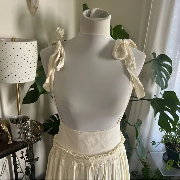 Free People Boho Suspender Jumper Overall Skirt/ Dress S - Picture 6 of 16